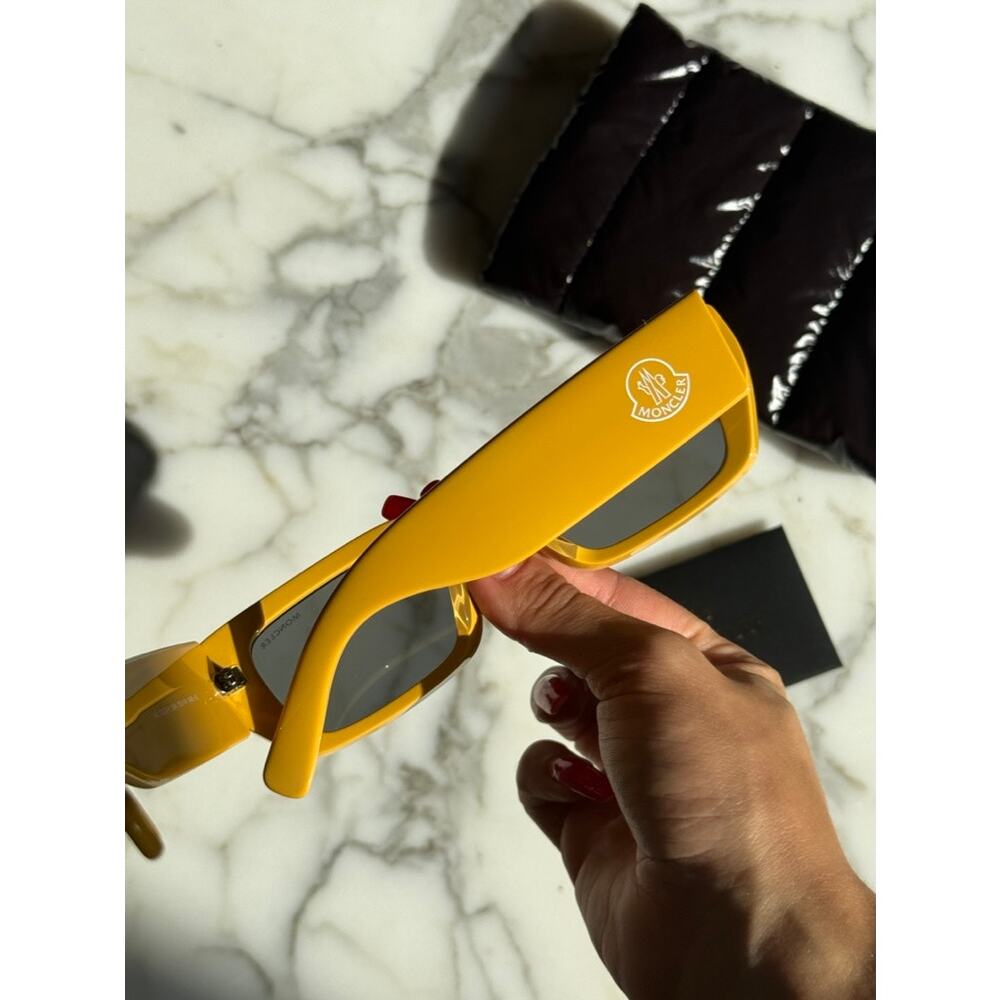 NEW Moncler ML0184 Halometre Black Silver Mask Sunglasses - Picture 3 of 5